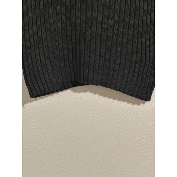 Vintage 80’s Neiman Marcus Women’s Black Ribbed Turtleneck 100% Silk Size Small - Picture 4 of 8